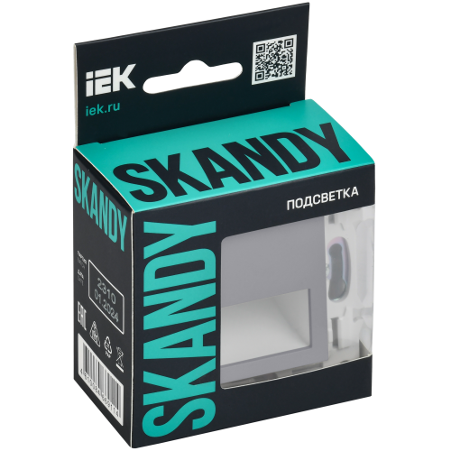 SKANDY Подсветка LED встраиваемая SK-L01Gr серый IEK SKANDY Подсветка LED встраиваемая SK-L01Gr серый IEK