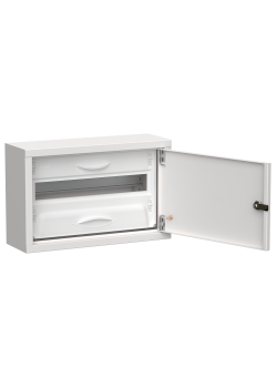 TITAN 5 Корпус металлический ЩРн-18 (1х18) 268х420х140мм IP31 белый (одна дверь) IEK