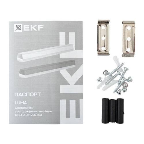 ДБО-120 48Вт черный 4000К 1180x65x70 IP20 LUMA EKF