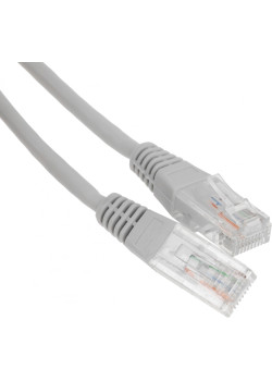 Патч-корд Lanmaster TWT-45-45-1.5-GY UTP RJ-45 вил.-вилка RJ-45 кат.5E 1.5м серый ПВХ (уп.:1шт)