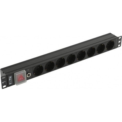 Блок распределения питания Lanmaster TWT-PDU19-10A8P гор.размещ. 8xSchuko базовые 10A