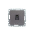 BRITE Розетка компьютерная RJ45 кат.5E РК10-БрС сталь IEK BRITE Розетка компьютерная RJ45 кат.5E РК10-БрС сталь IEK