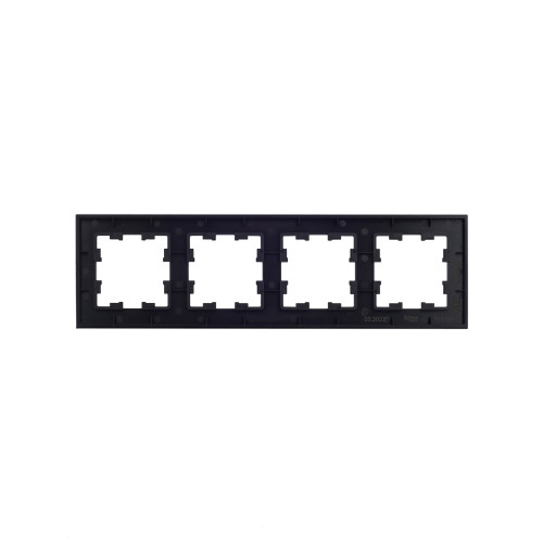 BRITE Рамка 4 -местная РУ-4-1-БрЧ металл черный IEK BRITE Рамка 4 -местная РУ-4-1-БрЧ металл черный IEK