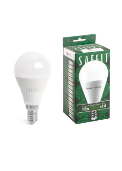 Лампа светодиодная SAFFIT SBG4515 Шарик E14 15W 230V 2700K
