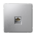 ARTGALLERY РОЗЕТКА компьютерная RJ45, кат. 5е, механизм, АЛЮМИНИЙ