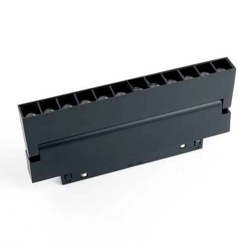 Светильник светодиодный Feron MGN301 трековый низковольтный 12W, 1080 Lm, 2700К, 30 градусов, черный серия LensFold Светильник светодиодный Feron MGN301 трековый низковольтный 12W, 1080 Lm, 2700К, 30 градусов, черный серия LensFold