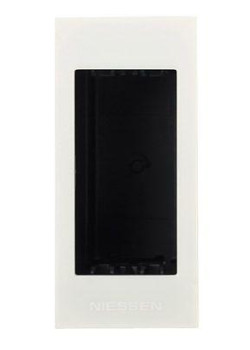 Цоколь для установки в мебель/перегородки на 1мод. Zenit бел. ABB 2CLA267100N1101