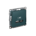 ATLASDESIGN USB РОЗЕТКА А+С, 5В/2,4А, 2х5В/1,2А, механизм, ИЗУМРУД ATLASDESIGN USB РОЗЕТКА А+С, 5В/2,4А, 2х5В/1,2А, механизм, ИЗУМРУД