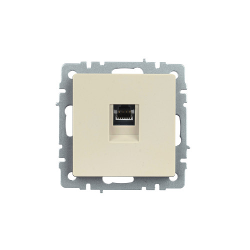 BRITE Розетка компьютерная RJ45 кат.5E РК10-БрКр бежевый IEK BRITE Розетка компьютерная RJ45 кат.5E РК10-БрКр бежевый IEK
