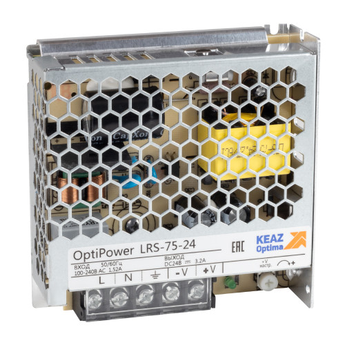 Блок питания панельный OptiPower LRS 75-24 3.5A Блок питания панельный OptiPower LRS 75-24 3.5A