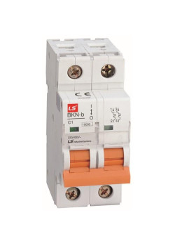 Выключатель автоматический модульный 2п C 16А 10кА BKN-b LS Electric 061206498B