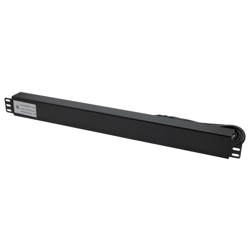 Блок распределения питания (PDU) 0U 10A с индикацией и защитой, Вых:10 С13, Вх:С14 Блок распределения питания (PDU) 0U 10A с индикацией и защитой, Вых:10 С13, Вх:С14