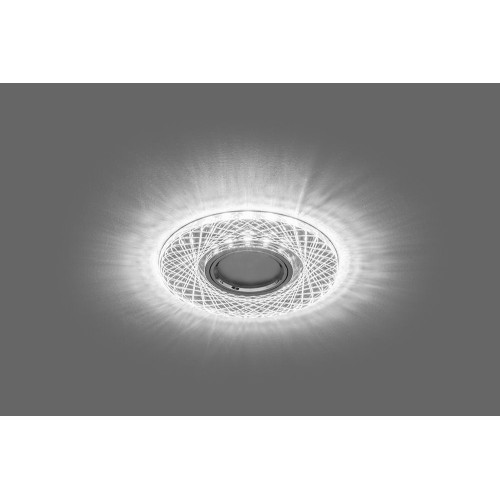 Светильник встраиваемый с белой LED подсветкой Feron CD970 потолочный MR16 G5.3 прозрачный Светильник встраиваемый с белой LED подсветкой Feron CD970 потолочный MR16 G5.3 прозрачный