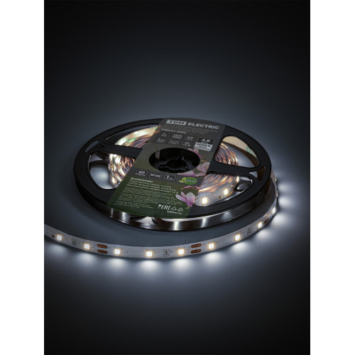 Лента светодиодная SMD2835-60 LED/м-IP20-12 В-4,8 Вт/м-6000 К (5 м) блистер TDM Лента светодиодная SMD2835-60 LED/м-IP20-12 В-4,8 Вт/м-6000 К (5 м) блистер TDM