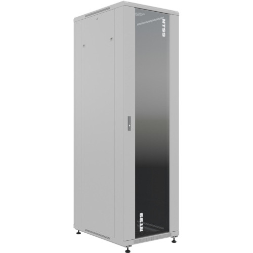 Шкаф серверный NTSS Премиум (NTSS-R22U6080GS) напольный 22U 600x800мм пер.дв.стекл металл 900кг серый 710мм 54.1кг 1102мм IP20 сталь
