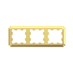 ATLASDESIGN ANTIQUE 3-постовая РАМКА, универсальная, ЗОЛОТО