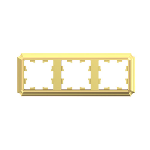 ATLASDESIGN ANTIQUE 3-постовая РАМКА, универсальная, ЗОЛОТО