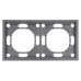 Рамка STEKKER, PFR00-5002-10 2-местная, серия Эмили, платиново-серый, soft touch Рамка STEKKER, PFR00-5002-10 2-местная, серия Эмили, платиново-серый, soft touch