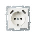 BRITE Розетка 1-местная с заземлением с защитными шторками 16А с USB A+A 5В 3,1А РЮш10-2-БрБ белый IEK