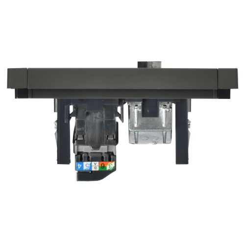 FORTE&PIANO Розетка двойная TV+RJ45 кат.5E FP336 серый IEK FORTE&PIANO Розетка двойная TV+RJ45 кат.5E FP336 серый IEK