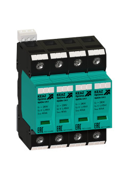 Ограничитель импульсных перенапряжений (УЗИП) OptiDin OM-II-4-280/40/RS