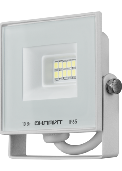 Прожектор светодиодный 90 131 OFL-10-6K-WH-IP65-LED 10Вт 6000К IP65 800лм бел. ОНЛАЙТ 90131