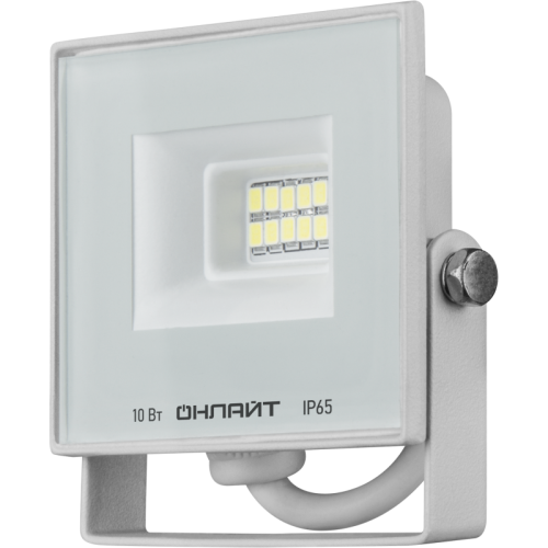 Прожектор светодиодный 90 131 OFL-10-6K-WH-IP65-LED 10Вт 6000К IP65 800лм бел. ОНЛАЙТ 90131