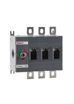 Рубильник 160A 3P без рукоятки управления TwinBlock EKF
