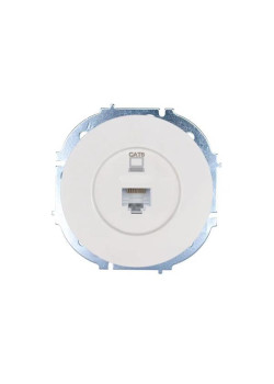 Розетка компьютерная СП OSEN RJ45 кат.6 механизм бел. LEZARD 743-0288-140