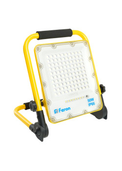 Светодиодный прожектор Feron LL-951 переносной с зарядным устройством IP66 50W 6400K