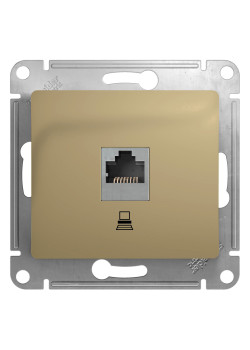 GLOSSA РОЗЕТКА компьютерная RJ45 кат. 5e, механизм, ТИТАН