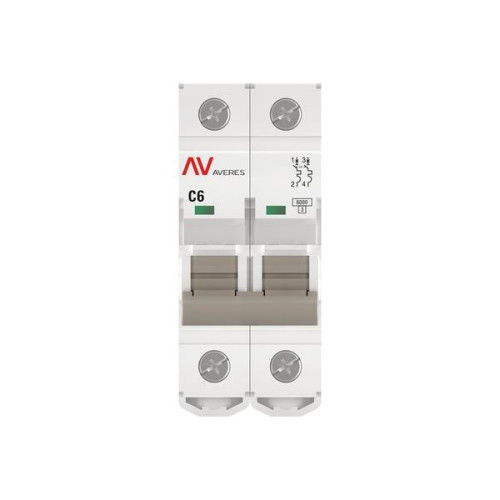 Авт. выкл. AV-6 2P 6A (C) 6kA EKF AVERES Авт. выкл. AV-6 2P 6A (C) 6kA EKF AVERES