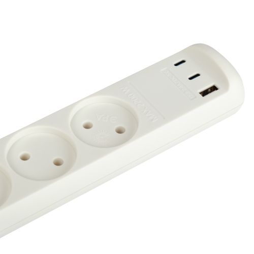 Удлинитель электрический U-3-1.5m-USB-W 3 розетки + 3xUSB A+C 1.5м 10А бел. Эра Б0069075 Удлинитель электрический U-3-1.5m-USB-W 3 розетки + 3xUSB A+C 1.5м 10А бел. Эра Б0069075