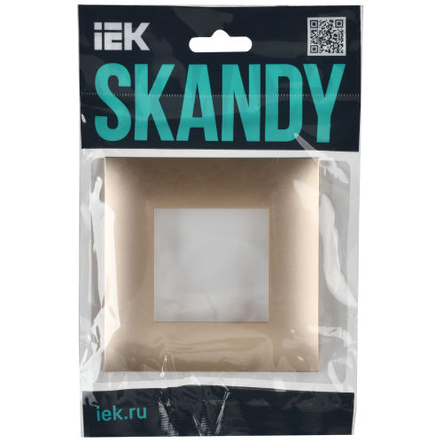SKANDY Рамка 1-местная SK-F01Sa песочный IEK