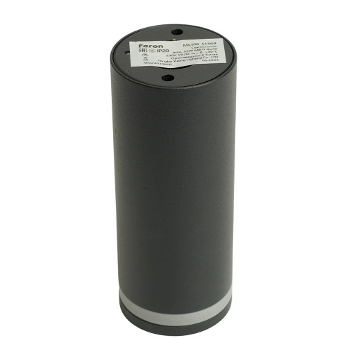 Светильник потолочный Feron ML100 Barrel LUNA MR11 GU10 35W 230V, черный Светильник потолочный Feron ML100 Barrel LUNA MR11 GU10 35W 230V, черный