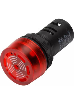 Сигнализатор звуковой ND16-22FS d22мм красн. LED AC/DC 24В (R) CHINT 593394