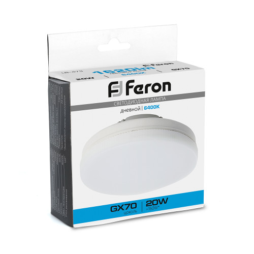 Лампа светодиодная Feron LB-473 GX70 20W 175-265V 6400K Лампа светодиодная Feron LB-473 GX70 20W 175-265V 6400K