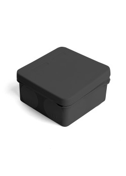 Коробка разветвительная 2х компонентная HF EBX40-48-67, 80*80*40мм, 8 вводов, IP67, черная (GE42435-05)
