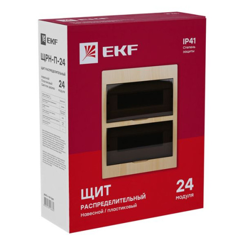 ЩРН-П-24 светлое дерево IP41 PROXIMA EKF ЩРН-П-24 светлое дерево IP41 PROXIMA EKF