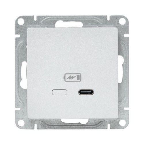 Механизм розетки USB-С, быстрая, алюм. Эпика EKF