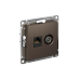 ATLASDESIGN РОЗЕТКА двойная ТВ + компьютерная RJ45 кат. 5e, механизм, МОККО ATLASDESIGN РОЗЕТКА двойная ТВ + компьютерная RJ45 кат. 5e, механизм, МОККО