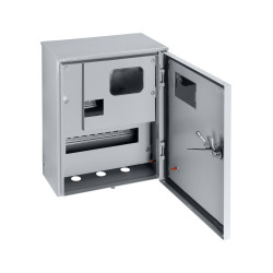 Корпус металлический ЩУ-1ф/1-0-12 IP66 (ЩУРН-1/12 IP66) с опломбировкой счётчика (395х310х165) TDM