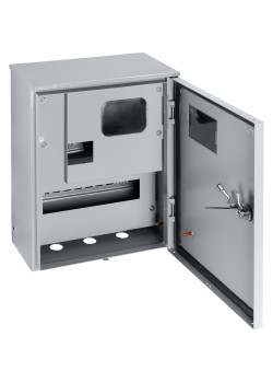 Корпус металлический ЩУ-1ф/1-0-12 IP66 (ЩУРН-1/12 IP66) с опломбировкой счётчика (395х310х165) TDM