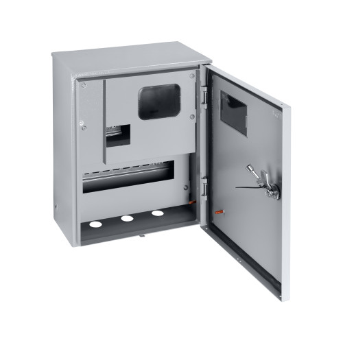 Корпус металлический ЩУ-1ф/1-0-12 IP66 (ЩУРН-1/12 IP66) с опломбировкой счётчика (395х310х165) TDM