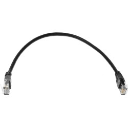 Патч-корд Lanmaster TWT-45-45-0.3-BK UTP RJ-45 вил.-вилка RJ-45 кат.5E 0.3м черный ПВХ (уп.:1шт)