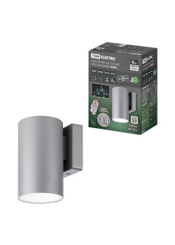 Светильник настенный LED, Соло, 6 Вт, 4000 К, H160 мм, алюм./сер., IP65, TDM