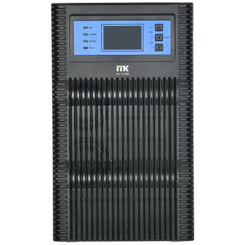 ITK ELECTRA OT ИБП однофазный онлайн 3кВА/3кВт LCD дисплей 72VDC 4хС13 с АКБ 6х7AH USB EPO RS232 SNMP слот Tower ITK ELECTRA OT ИБП однофазный онлайн 3кВА/3кВт LCD дисплей 72VDC 4хС13 с АКБ 6х7AH USB EPO RS232 SNMP слот Tower