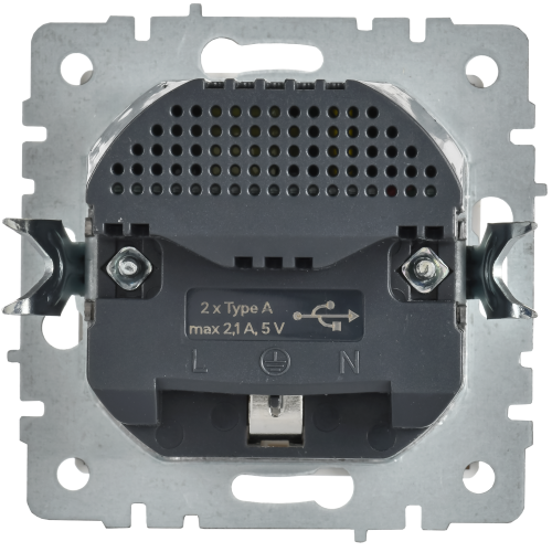 BRITE Розетка 1-местная с заземлением с защитными шторками 16А с USB A+A 5В 2,1А РЮш10-1-БрАБ арктический белый IEK BRITE Розетка 1-местная с заземлением с защитными шторками 16А с USB A+A 5В 2,1А РЮш10-1-БрАБ арктический белый IEK