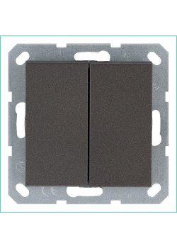 Переключатель проходной 2-кл. 10А IP20 механизм мокко Jasmart G3022Z