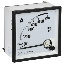 Амперметр Э47 5000/5А класс точности 1,5 96х96мм IEK
